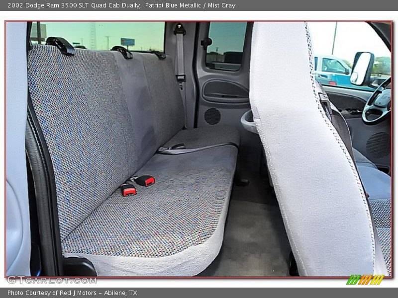 Patriot Blue Metallic / Mist Gray 2002 Dodge Ram 3500 SLT Quad Cab Dually