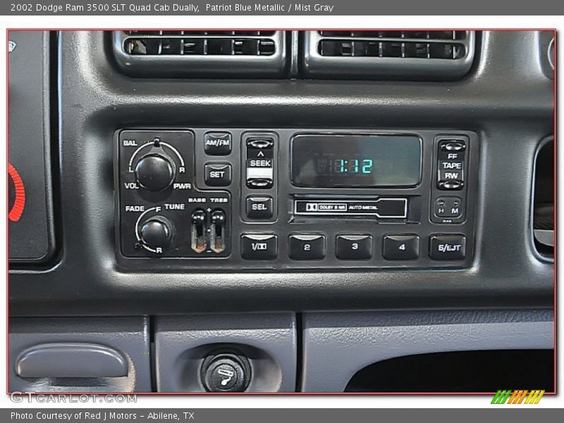 Patriot Blue Metallic / Mist Gray 2002 Dodge Ram 3500 SLT Quad Cab Dually