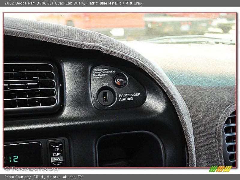Patriot Blue Metallic / Mist Gray 2002 Dodge Ram 3500 SLT Quad Cab Dually