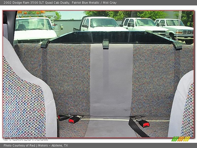 Patriot Blue Metallic / Mist Gray 2002 Dodge Ram 3500 SLT Quad Cab Dually