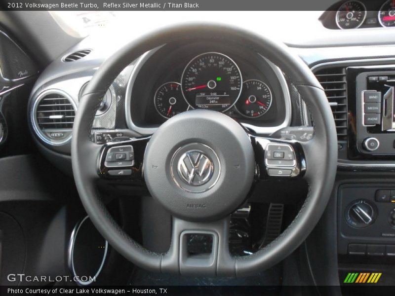 Reflex Silver Metallic / Titan Black 2012 Volkswagen Beetle Turbo