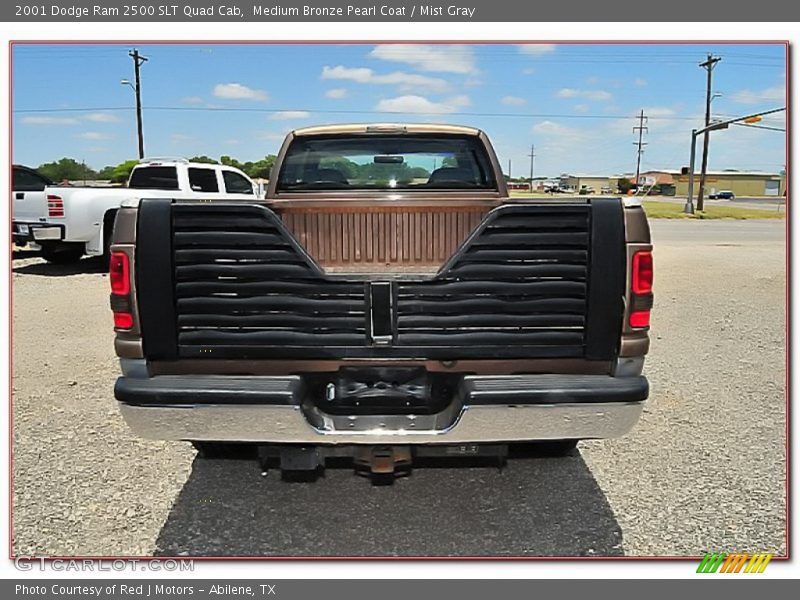 Medium Bronze Pearl Coat / Mist Gray 2001 Dodge Ram 2500 SLT Quad Cab