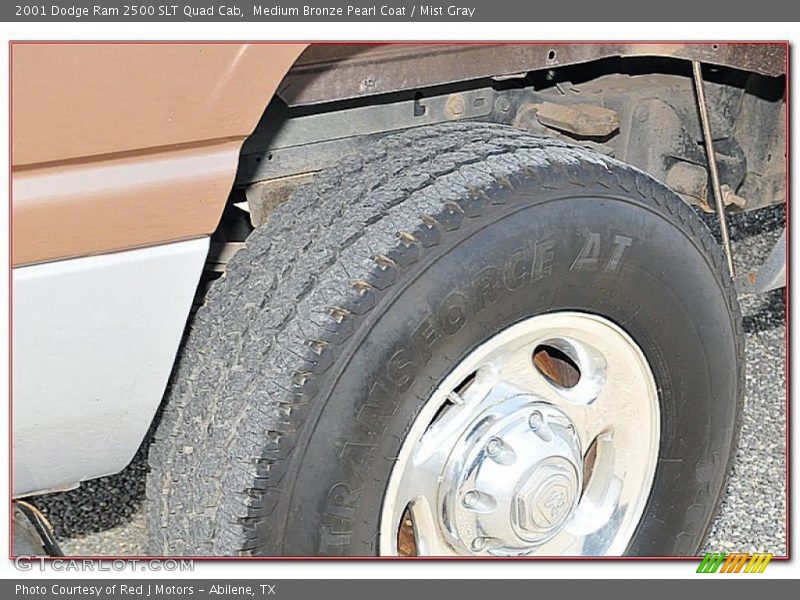Medium Bronze Pearl Coat / Mist Gray 2001 Dodge Ram 2500 SLT Quad Cab