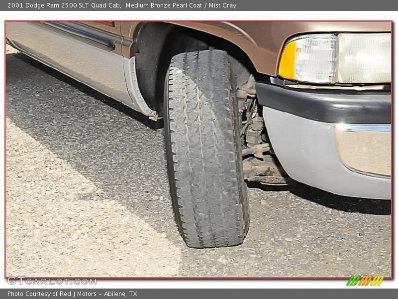 Medium Bronze Pearl Coat / Mist Gray 2001 Dodge Ram 2500 SLT Quad Cab