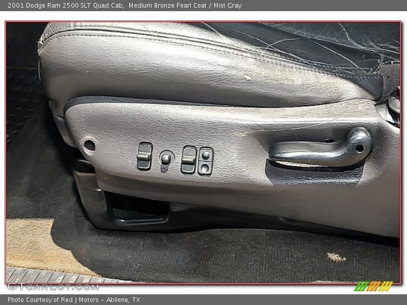 Medium Bronze Pearl Coat / Mist Gray 2001 Dodge Ram 2500 SLT Quad Cab