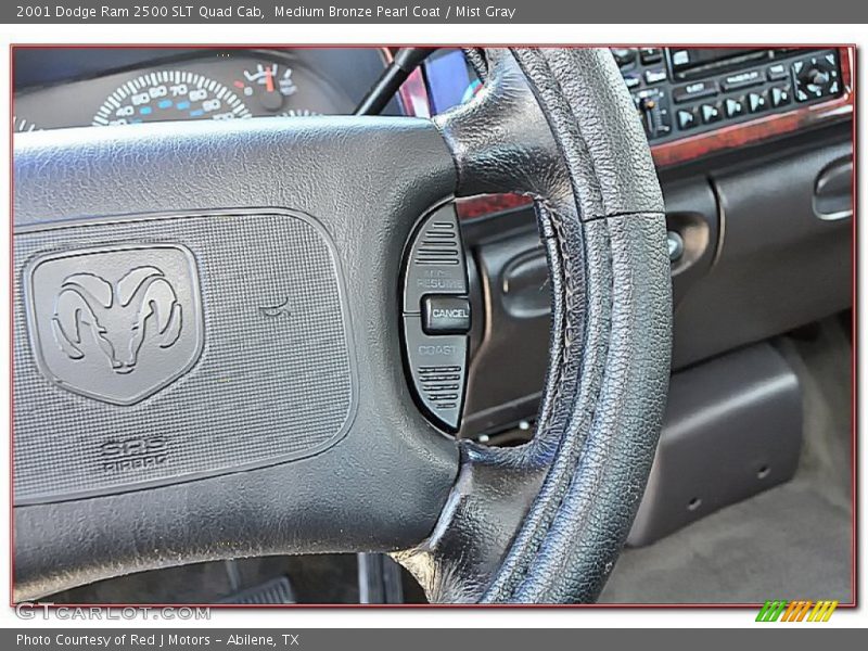 Medium Bronze Pearl Coat / Mist Gray 2001 Dodge Ram 2500 SLT Quad Cab