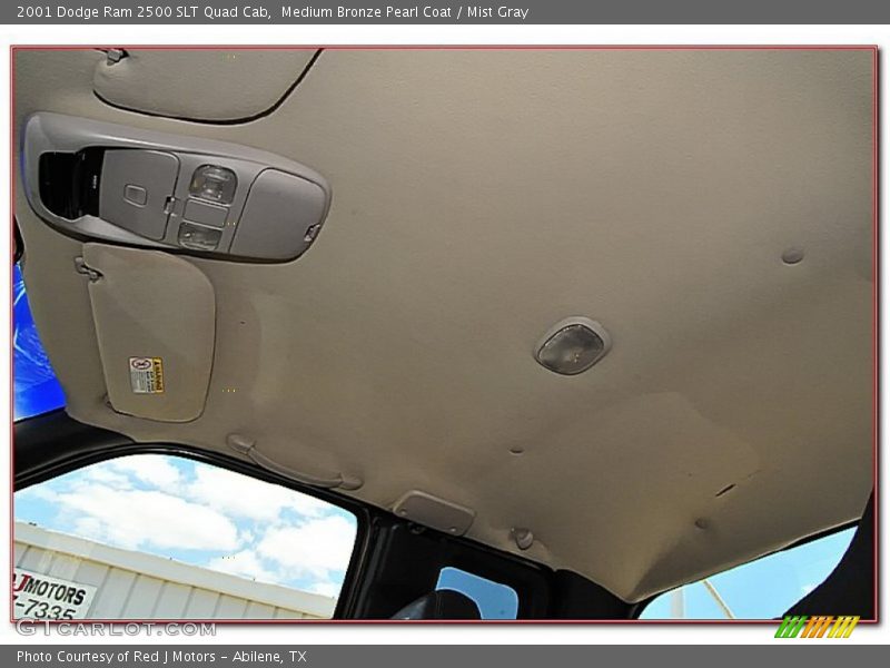 Medium Bronze Pearl Coat / Mist Gray 2001 Dodge Ram 2500 SLT Quad Cab