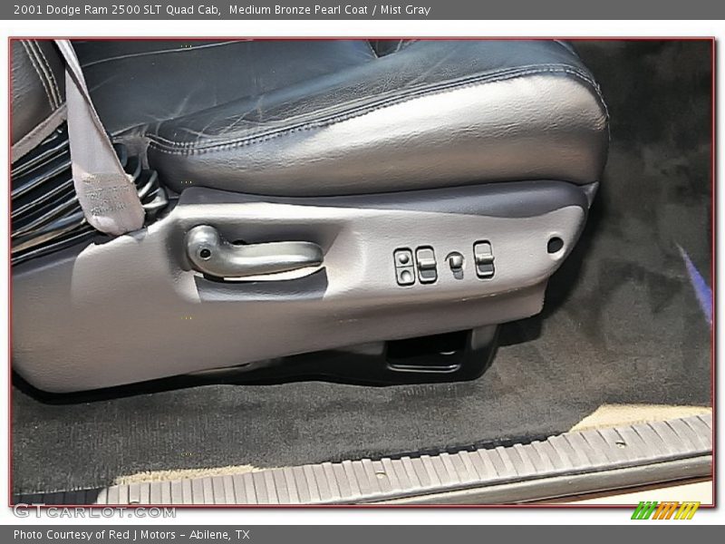 Medium Bronze Pearl Coat / Mist Gray 2001 Dodge Ram 2500 SLT Quad Cab