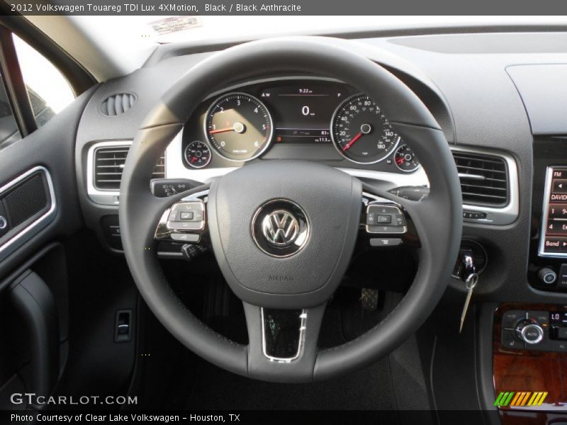 Black / Black Anthracite 2012 Volkswagen Touareg TDI Lux 4XMotion