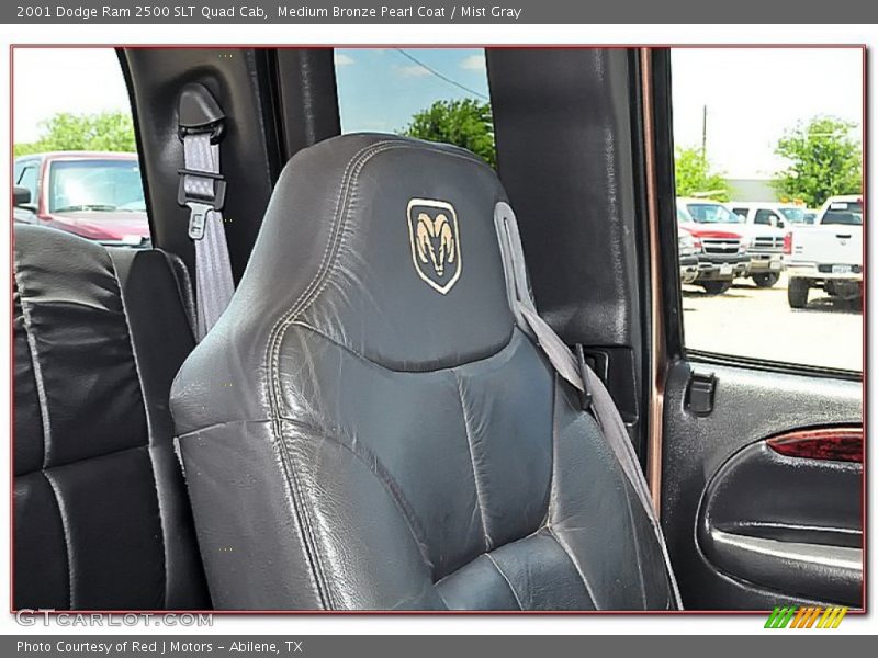 Medium Bronze Pearl Coat / Mist Gray 2001 Dodge Ram 2500 SLT Quad Cab