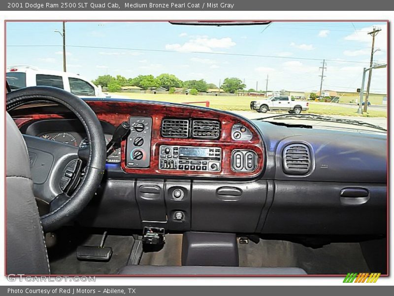 Medium Bronze Pearl Coat / Mist Gray 2001 Dodge Ram 2500 SLT Quad Cab