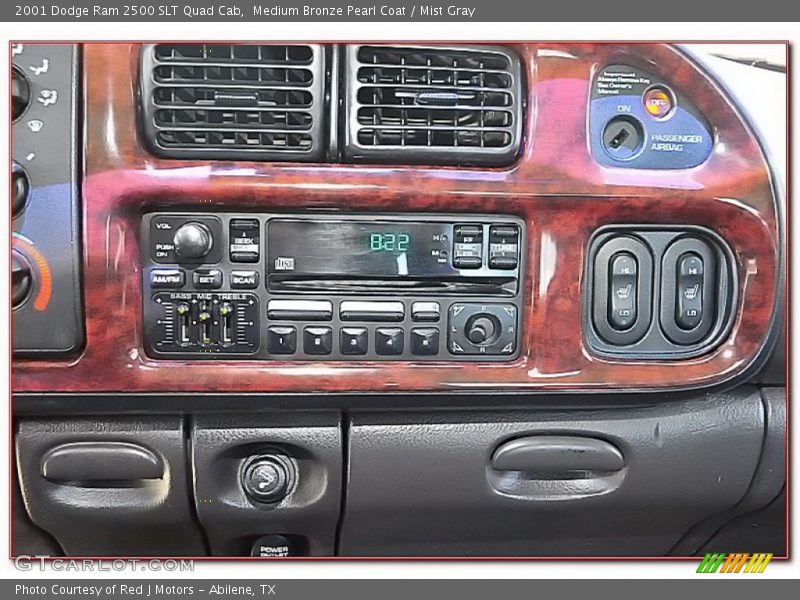 Medium Bronze Pearl Coat / Mist Gray 2001 Dodge Ram 2500 SLT Quad Cab