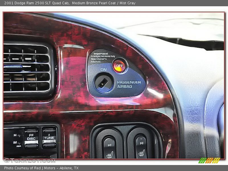 Medium Bronze Pearl Coat / Mist Gray 2001 Dodge Ram 2500 SLT Quad Cab