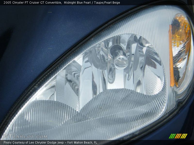 Midnight Blue Pearl / Taupe/Pearl Beige 2005 Chrysler PT Cruiser GT Convertible
