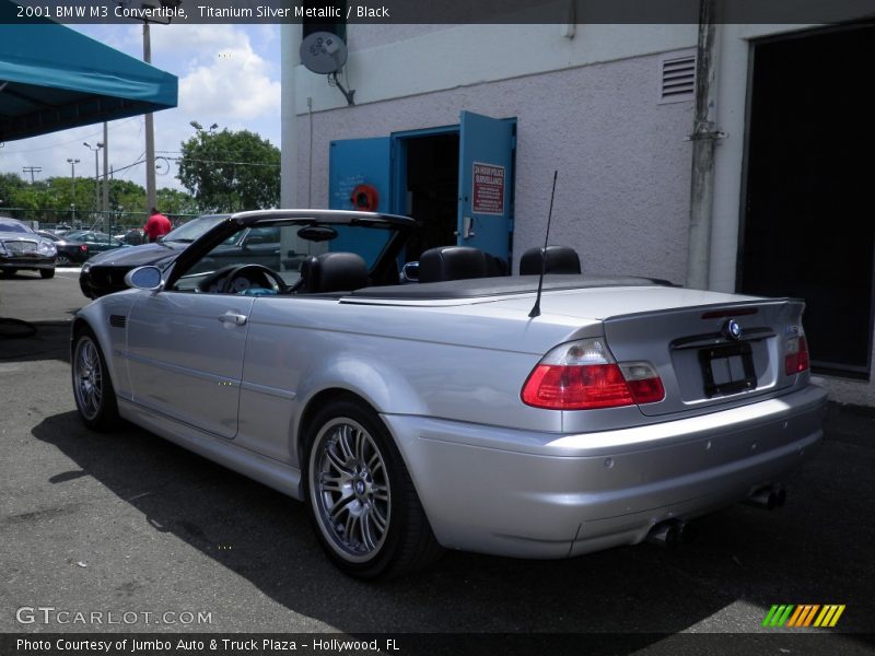 Titanium Silver Metallic / Black 2001 BMW M3 Convertible