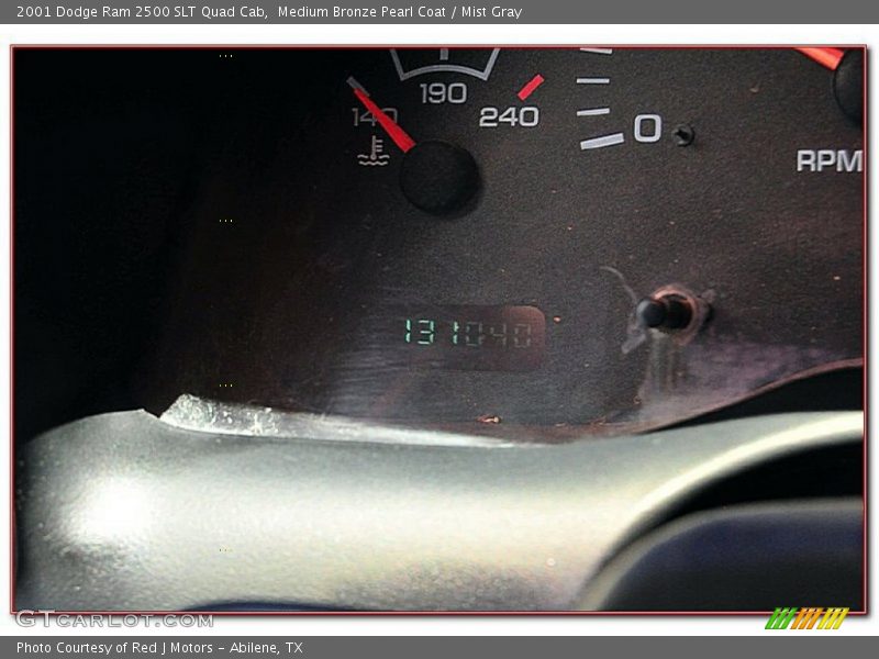 Medium Bronze Pearl Coat / Mist Gray 2001 Dodge Ram 2500 SLT Quad Cab