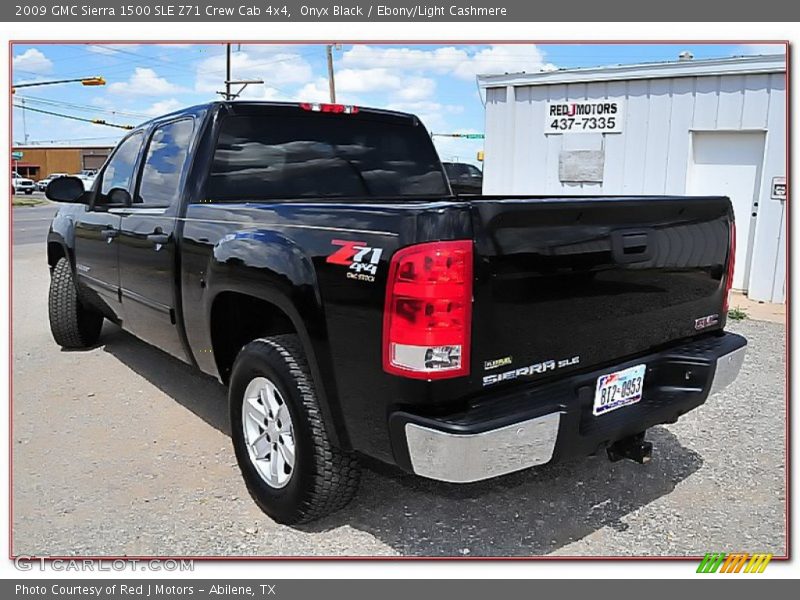 Onyx Black / Ebony/Light Cashmere 2009 GMC Sierra 1500 SLE Z71 Crew Cab 4x4