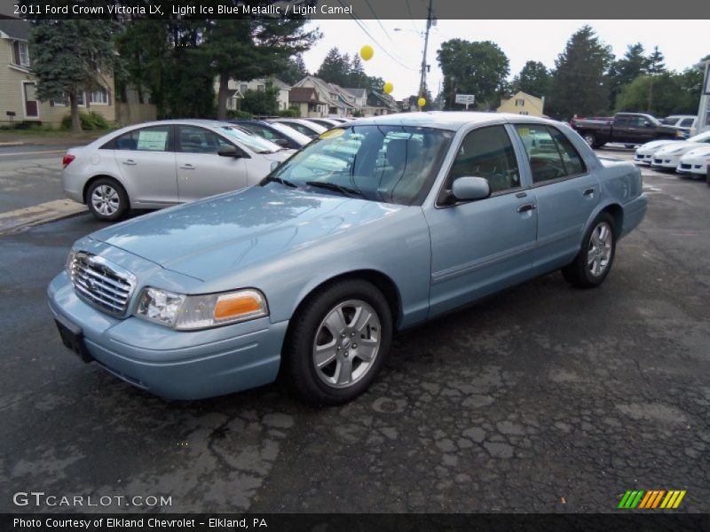 Light Ice Blue Metallic / Light Camel 2011 Ford Crown Victoria LX