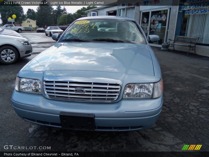 Light Ice Blue Metallic / Light Camel 2011 Ford Crown Victoria LX