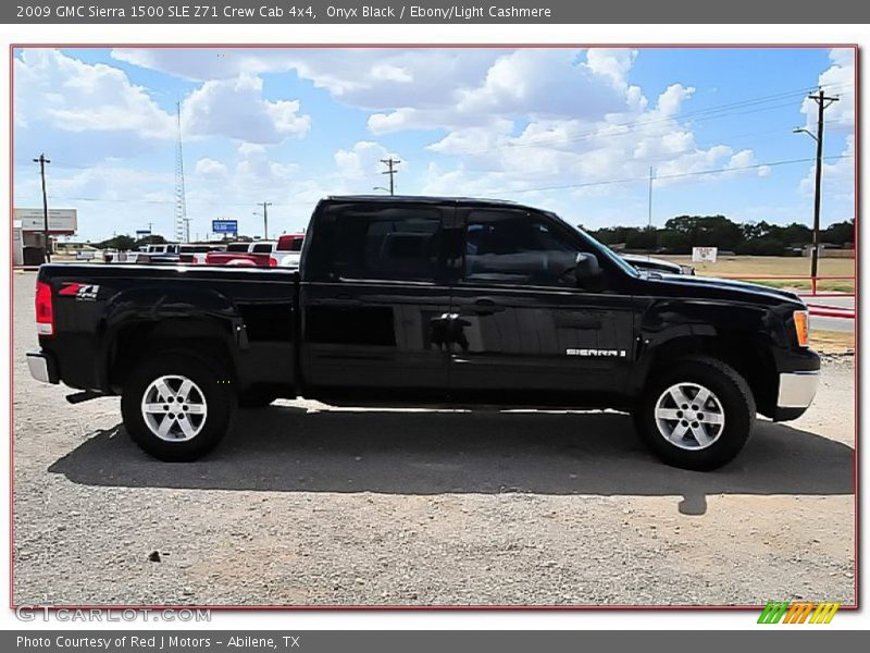 Onyx Black / Ebony/Light Cashmere 2009 GMC Sierra 1500 SLE Z71 Crew Cab 4x4