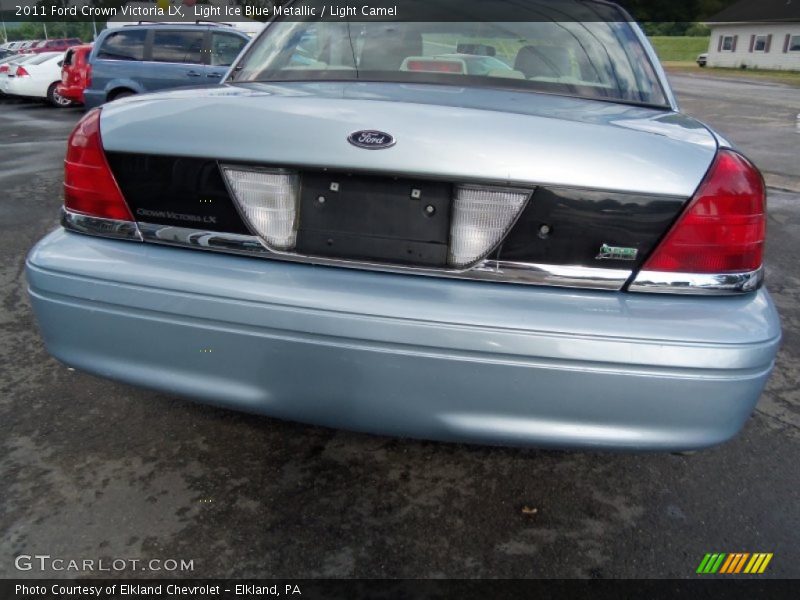 Light Ice Blue Metallic / Light Camel 2011 Ford Crown Victoria LX