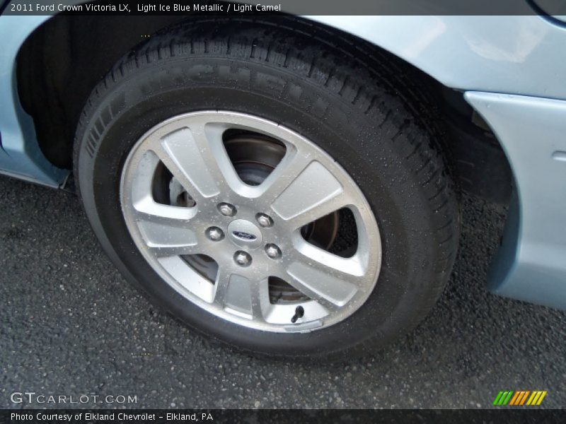 Light Ice Blue Metallic / Light Camel 2011 Ford Crown Victoria LX