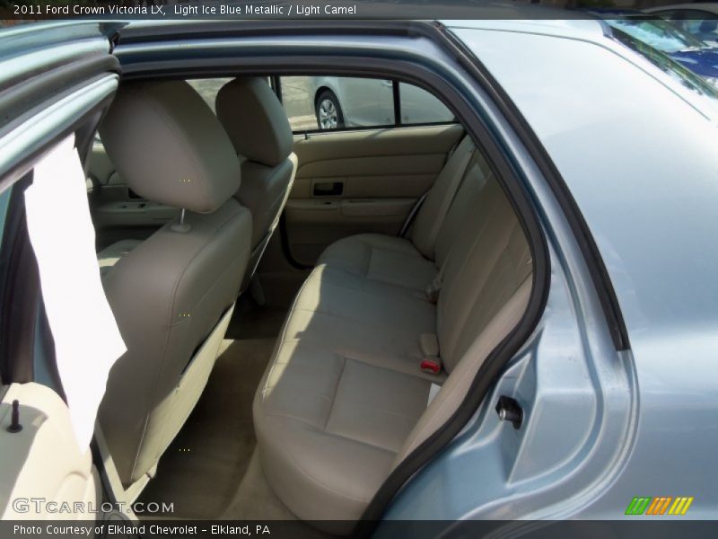 Light Ice Blue Metallic / Light Camel 2011 Ford Crown Victoria LX