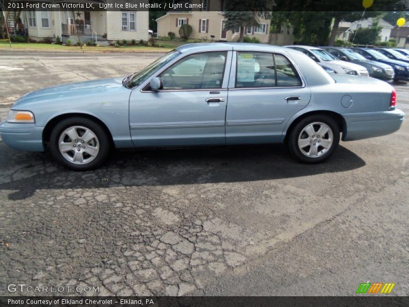 Light Ice Blue Metallic / Light Camel 2011 Ford Crown Victoria LX
