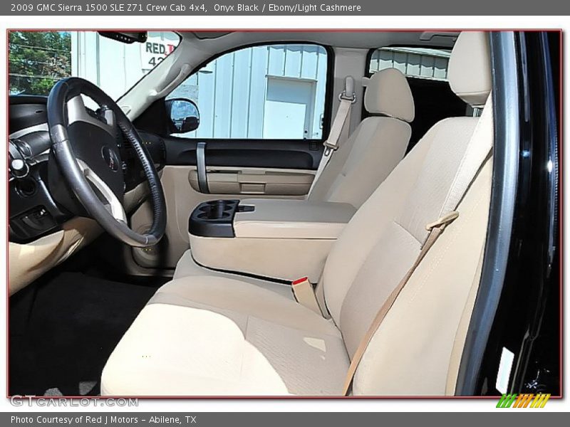 Onyx Black / Ebony/Light Cashmere 2009 GMC Sierra 1500 SLE Z71 Crew Cab 4x4