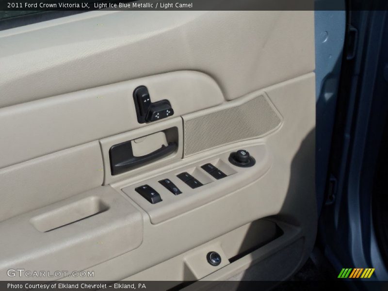 Light Ice Blue Metallic / Light Camel 2011 Ford Crown Victoria LX