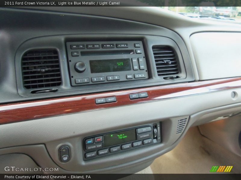 Light Ice Blue Metallic / Light Camel 2011 Ford Crown Victoria LX