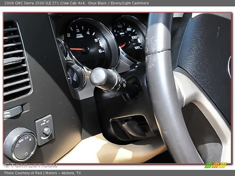 Onyx Black / Ebony/Light Cashmere 2009 GMC Sierra 1500 SLE Z71 Crew Cab 4x4