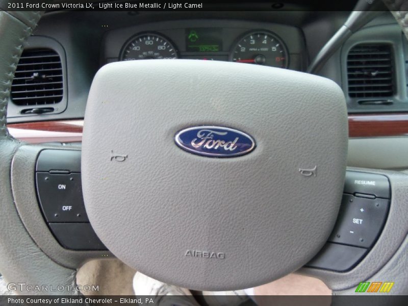 Light Ice Blue Metallic / Light Camel 2011 Ford Crown Victoria LX