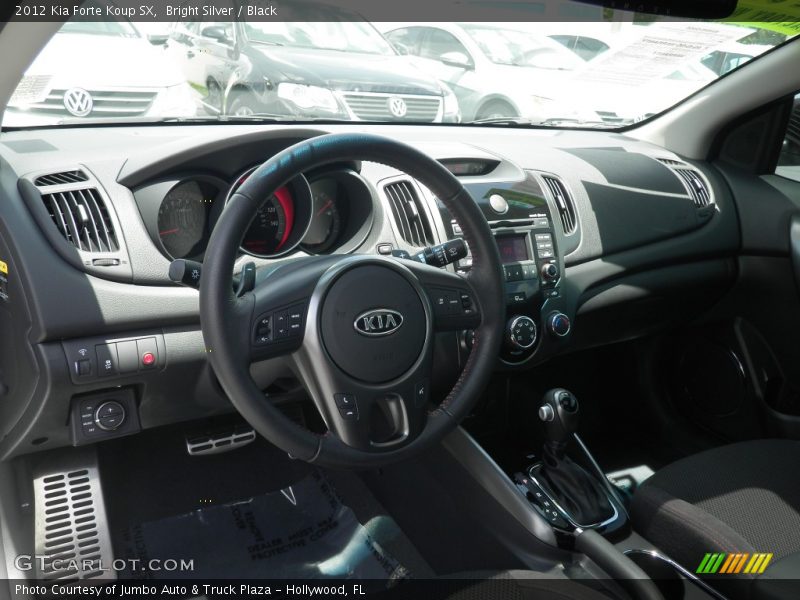 Bright Silver / Black 2012 Kia Forte Koup SX