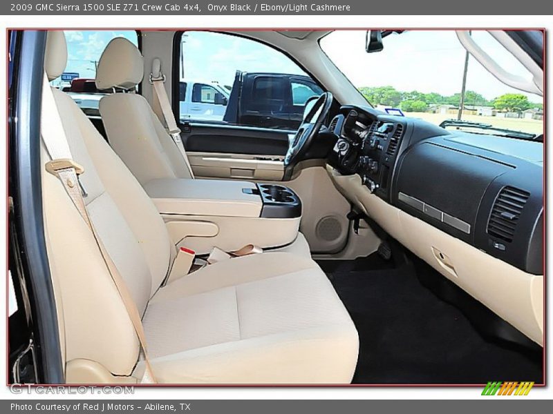 Onyx Black / Ebony/Light Cashmere 2009 GMC Sierra 1500 SLE Z71 Crew Cab 4x4