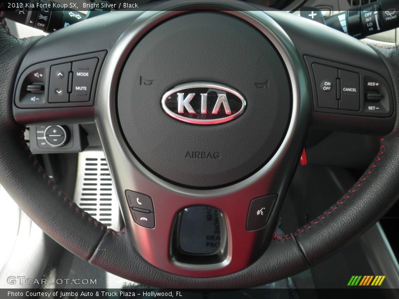Bright Silver / Black 2012 Kia Forte Koup SX