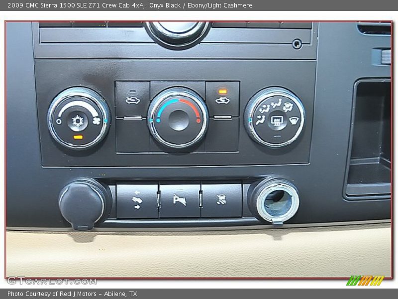 Onyx Black / Ebony/Light Cashmere 2009 GMC Sierra 1500 SLE Z71 Crew Cab 4x4