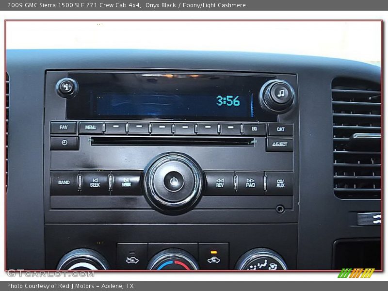 Onyx Black / Ebony/Light Cashmere 2009 GMC Sierra 1500 SLE Z71 Crew Cab 4x4