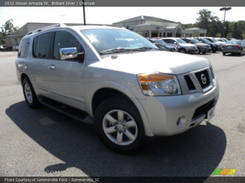 Brilliant Silver / Charcoal 2012 Nissan Armada SV