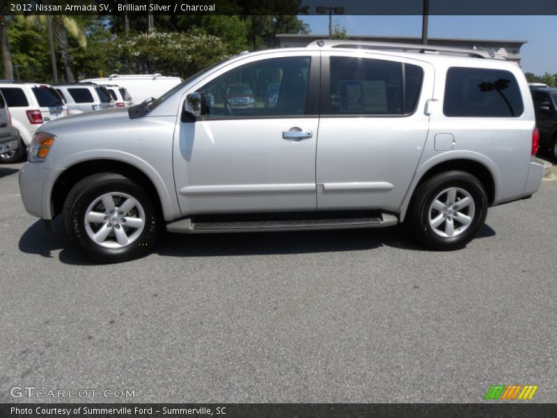 Brilliant Silver / Charcoal 2012 Nissan Armada SV