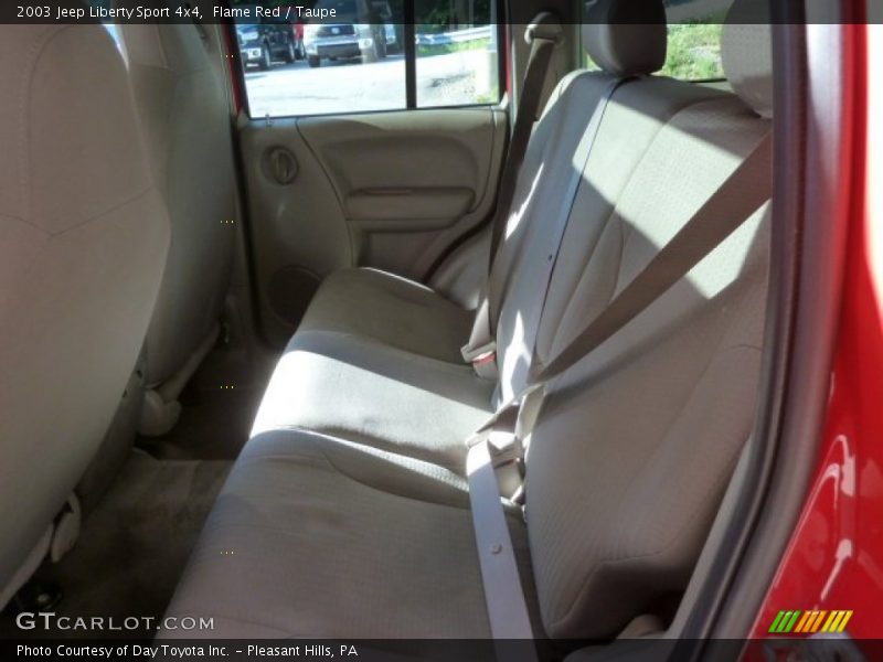 Flame Red / Taupe 2003 Jeep Liberty Sport 4x4