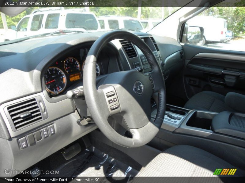Brilliant Silver / Charcoal 2012 Nissan Armada SV