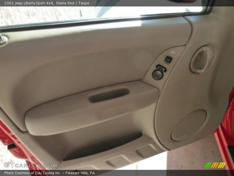 Flame Red / Taupe 2003 Jeep Liberty Sport 4x4