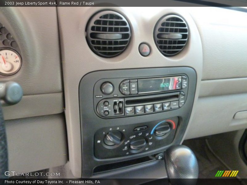 Flame Red / Taupe 2003 Jeep Liberty Sport 4x4