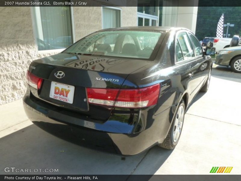 Ebony Black / Gray 2007 Hyundai Sonata GLS