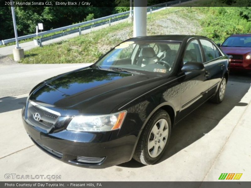 Ebony Black / Gray 2007 Hyundai Sonata GLS