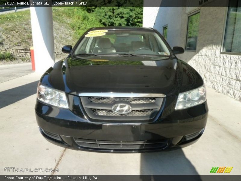 Ebony Black / Gray 2007 Hyundai Sonata GLS