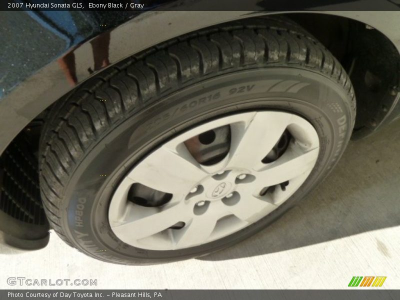 Ebony Black / Gray 2007 Hyundai Sonata GLS