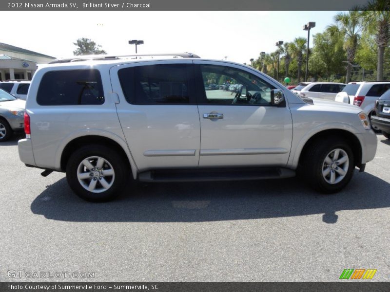 Brilliant Silver / Charcoal 2012 Nissan Armada SV