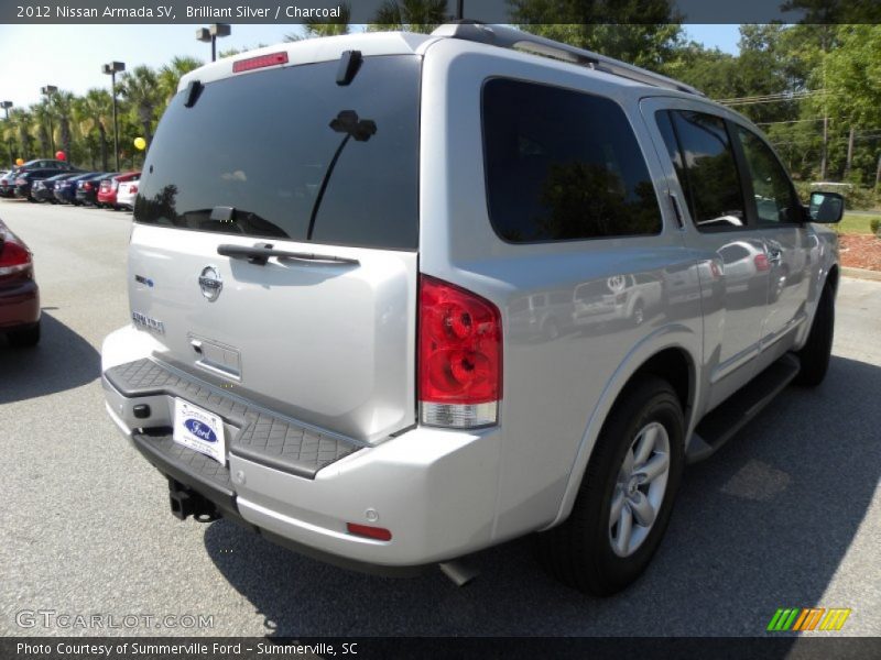Brilliant Silver / Charcoal 2012 Nissan Armada SV